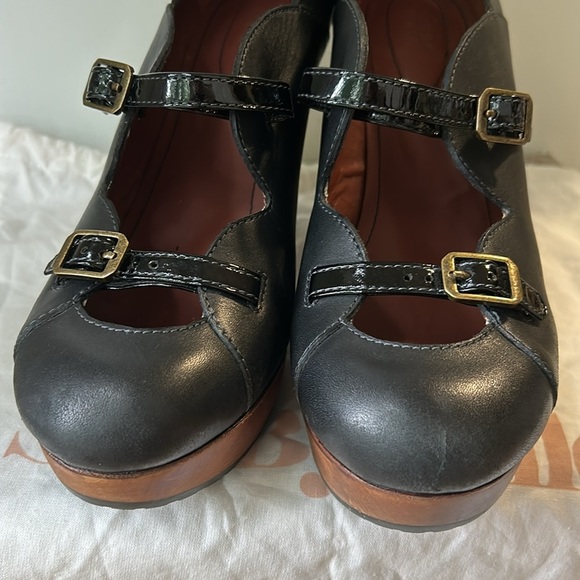 See By Chloe Double Strap Mary Jane Leather Platform Heels Womens size 4 - Picture 5 of 12